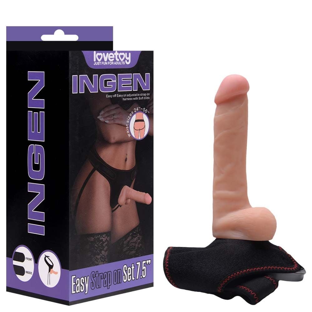 Pênis Realístico Com Cinta 20 X 4cm Ingen Vipmix