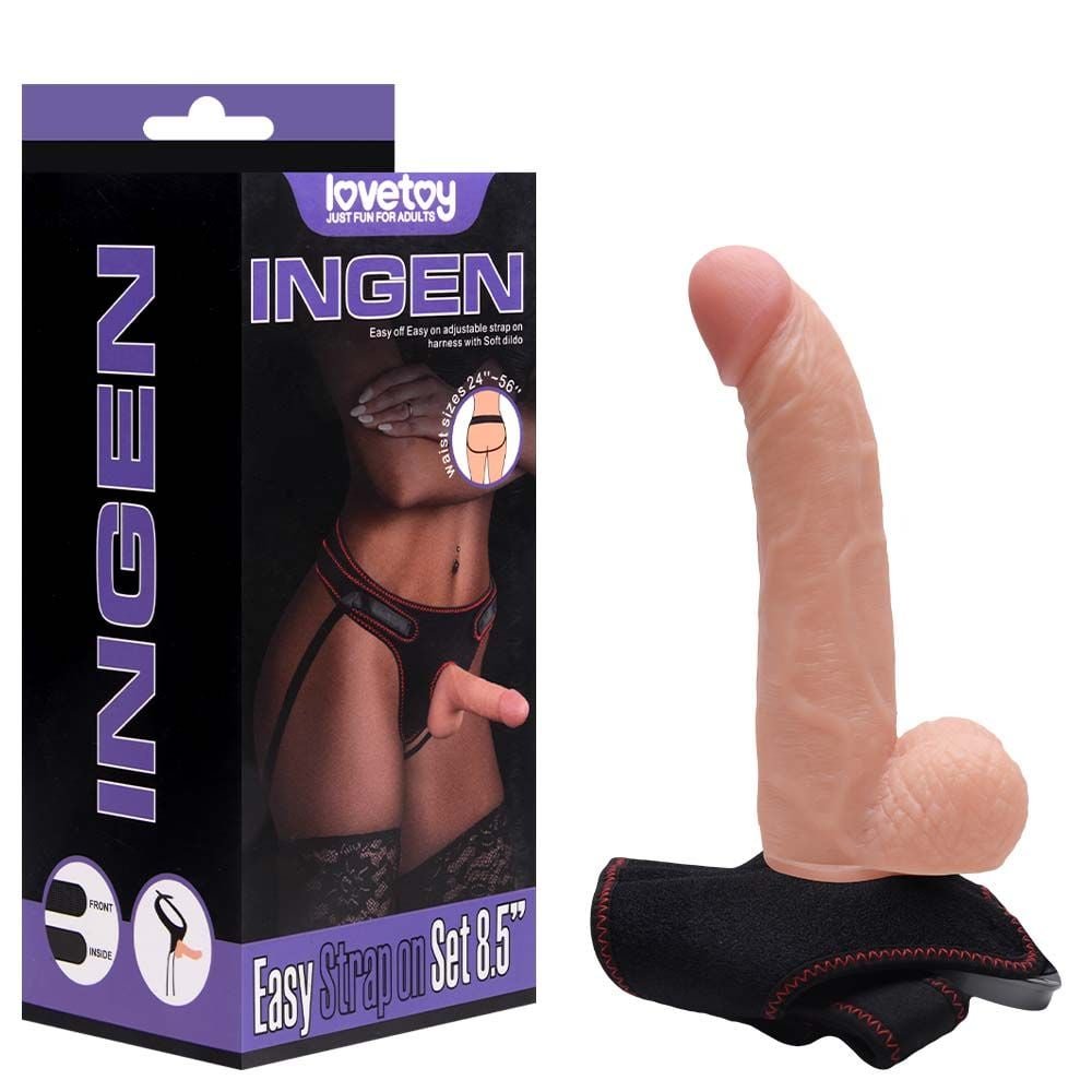Pênis Realístico Com Cinta 21,5 X 4,5cm Ingen Vipmix