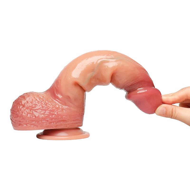 Pênis Realístico com Dupla Camada em Silicone Líquido - 24,0 x 4,7cm