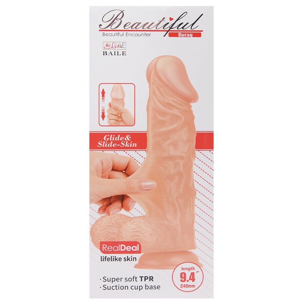 Pênis Realístico Com Ventosa 24 X 4,6cm Vipmix