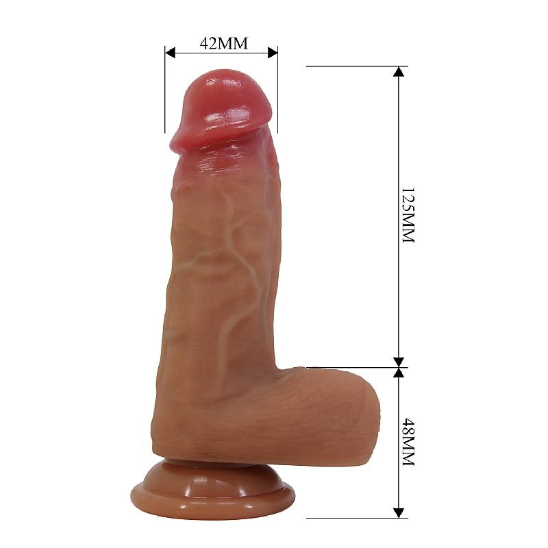 Pênis Realístico com Ventosa / Silicone Líquido - Curtis - 17.3 x 4.2 cm - Pretty Love