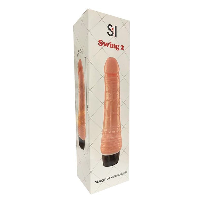 Pênis Realístico com Vibrador à pilha - 19,0 x 4,3 cm - Bege