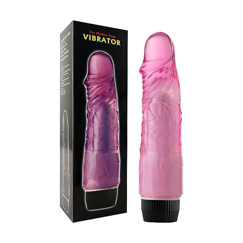 Pênis Realístico com Vibro - 18,5 x 4,0 - Roxo