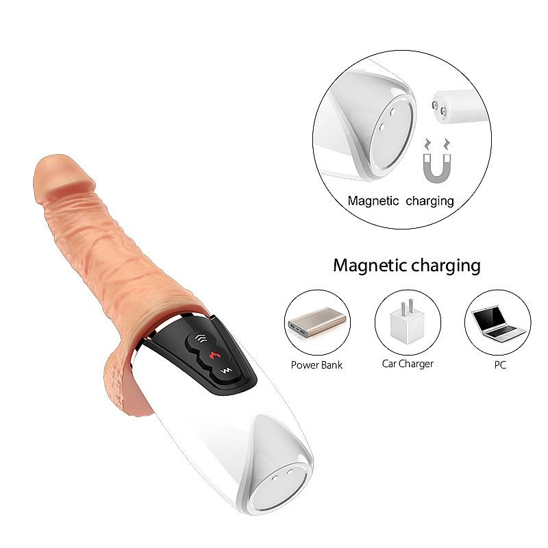 Pênis Realístico com Vibro - Sex Massage - Dibe