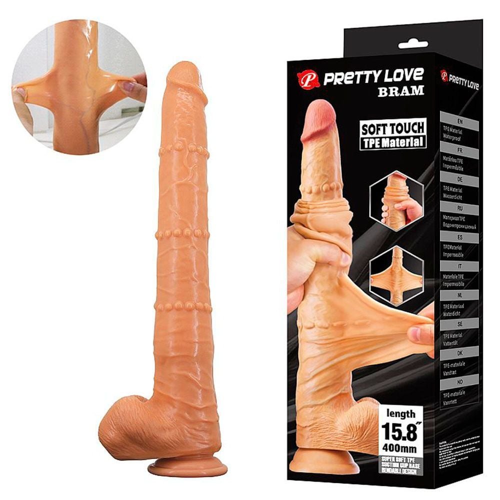 Pênis Realístico Dupla Camada 40 X 4cm Bram Sexy Import