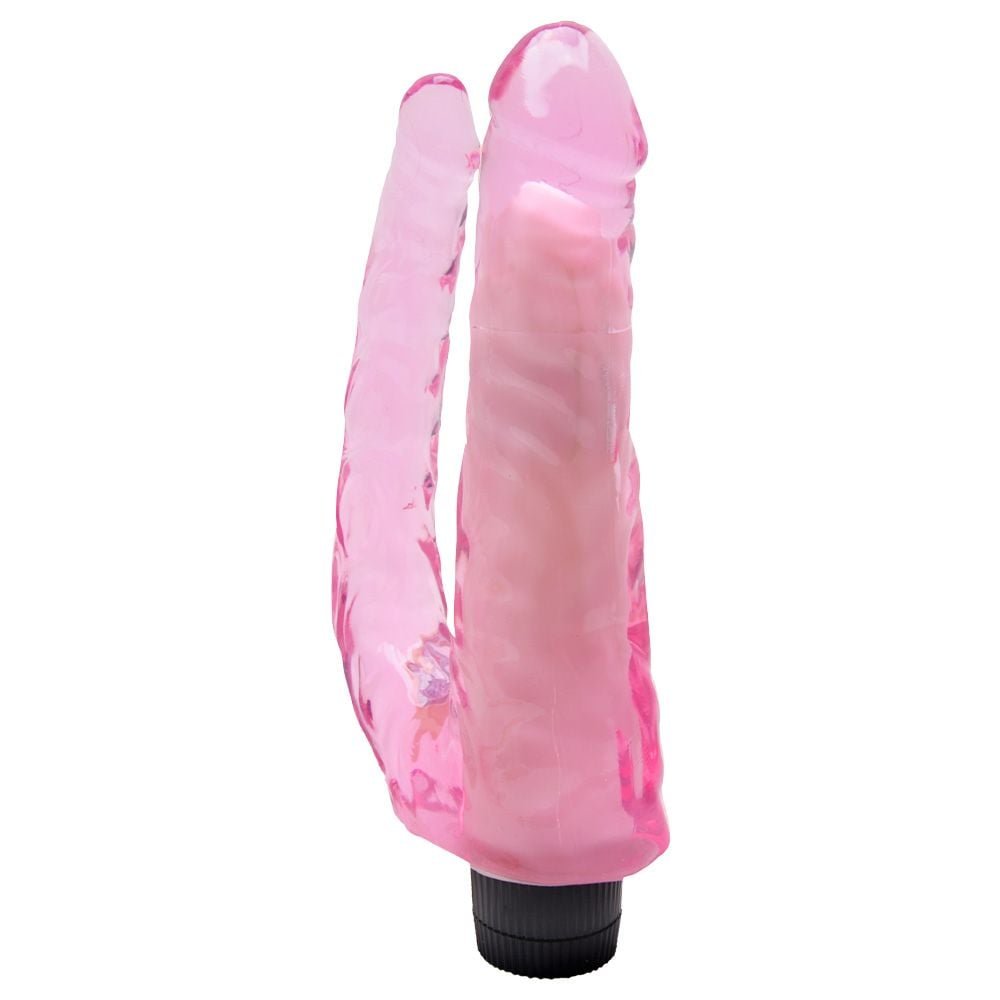 Pênis Realístico Duplo Vibrador 22 X 5cm Sexy Import