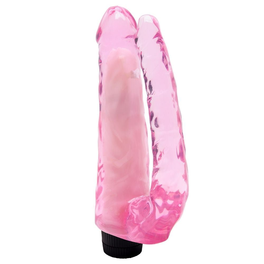 Pênis Realístico Duplo Vibrador 22 X 5cm Sexy Import