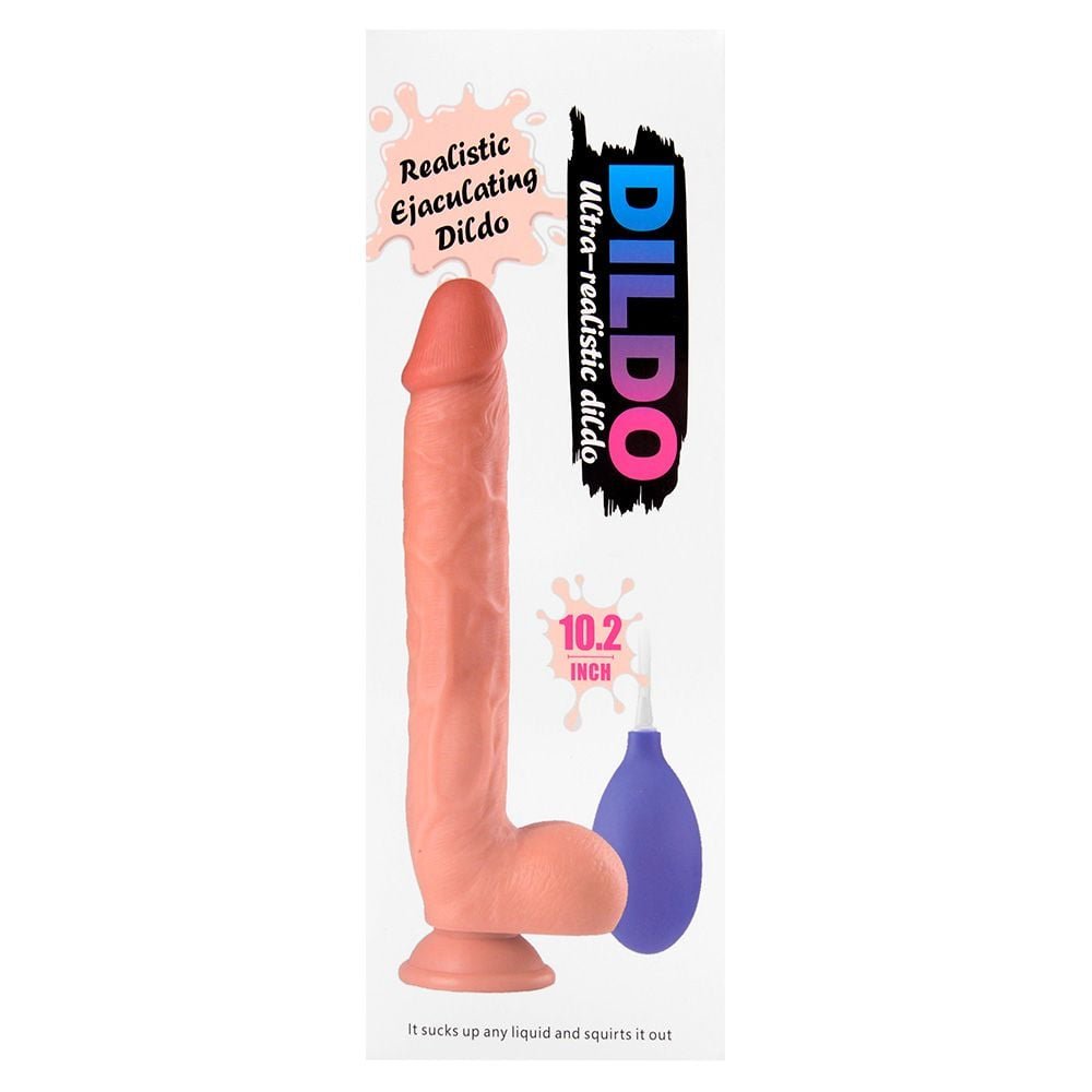Pênis Realístico Ejaculador 26 X 4,5cm Sexy Import