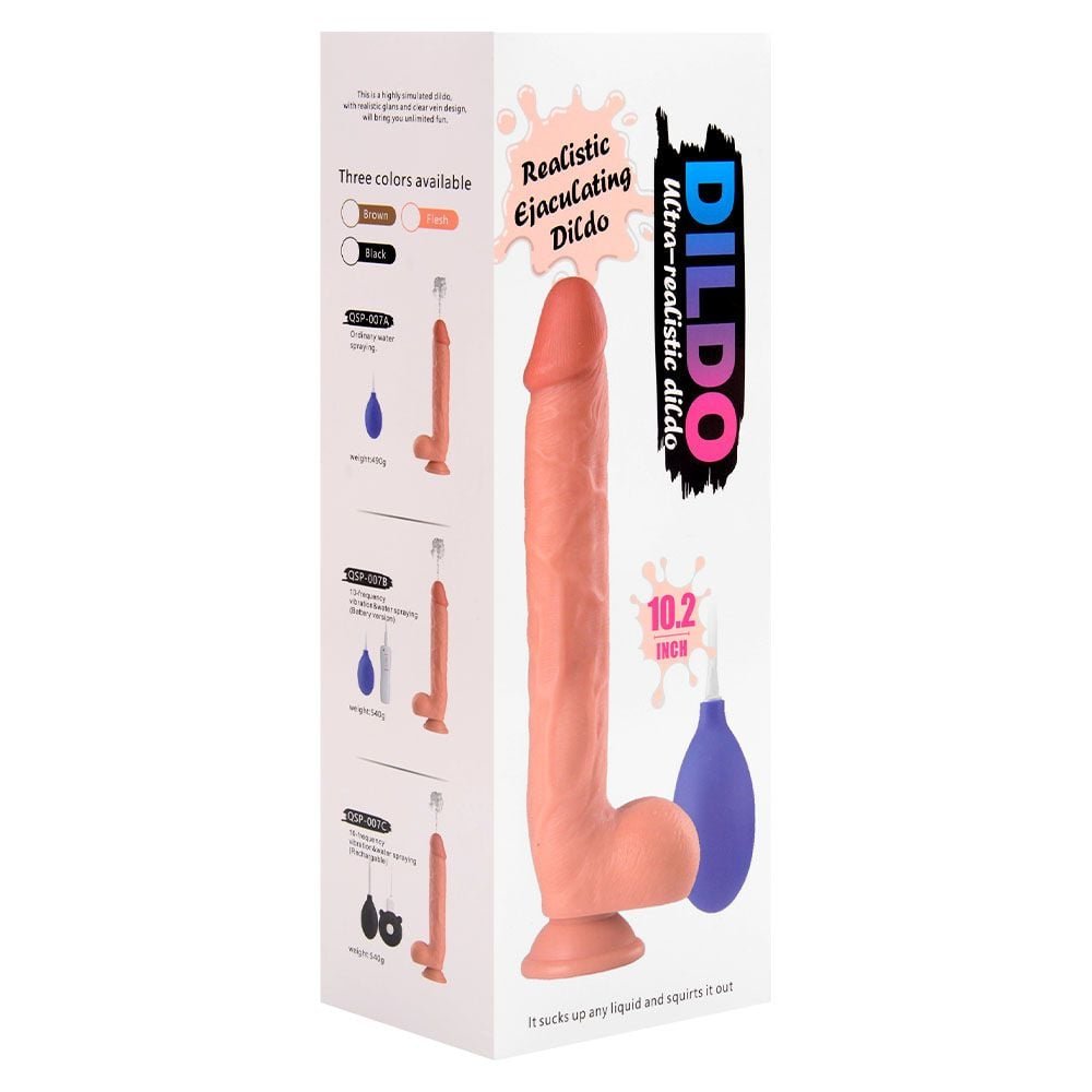 Pênis Realístico Ejaculador 26 X 4,5cm Sexy Import
