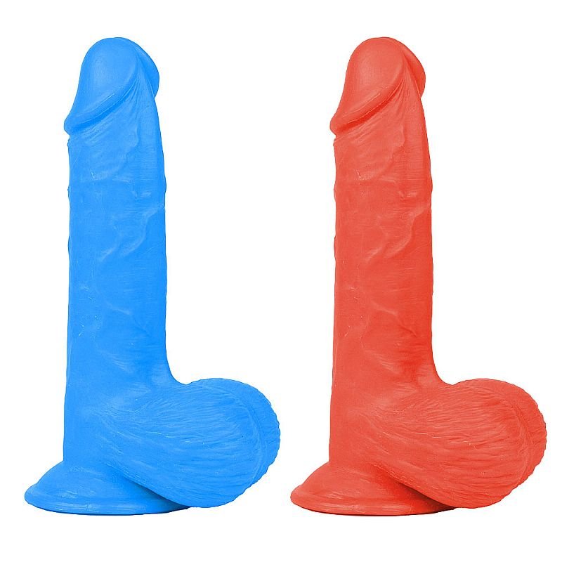 Pênis Realístico Mr.Navy Color - 19,0 x 3,9cm - Azul