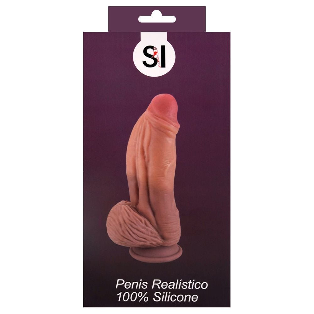 Pênis Realístico Nature Cock 24,5 X 6cm Sexy Import