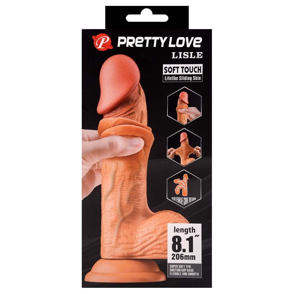 Pênis Realístico Pele Dupla 21,8 X 4,6cm Baile Vipmix