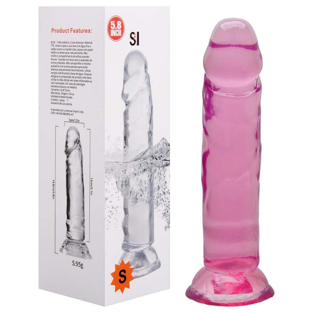 Pênis Realístico Transparente 14,8 X 3cm Sexy Import
