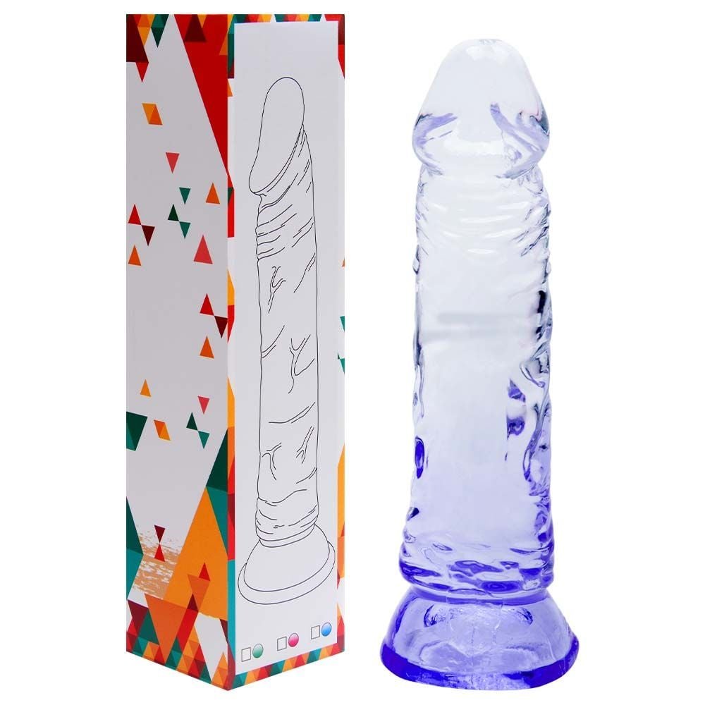 Pênis Realístico Transparente 18,5 X 3,5cm Sexy Import