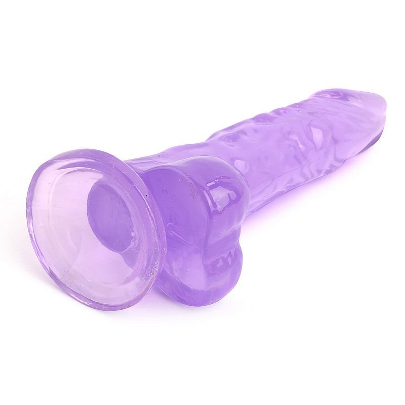Pênis Realístico Transparente com ventosa - VSCN.VELTY - 13,5 x 3,0 cm - Rosa