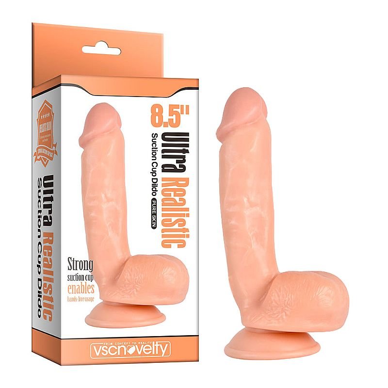 Pênis Realístico Ultra com Ventosa - 21,0 X 4,5cm