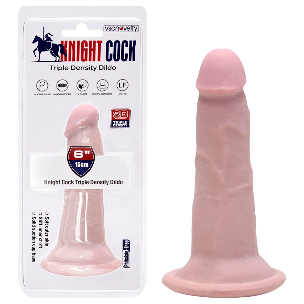 Pênis Realístico Ventosa 15 X 4cm Knight Cock Vipmix