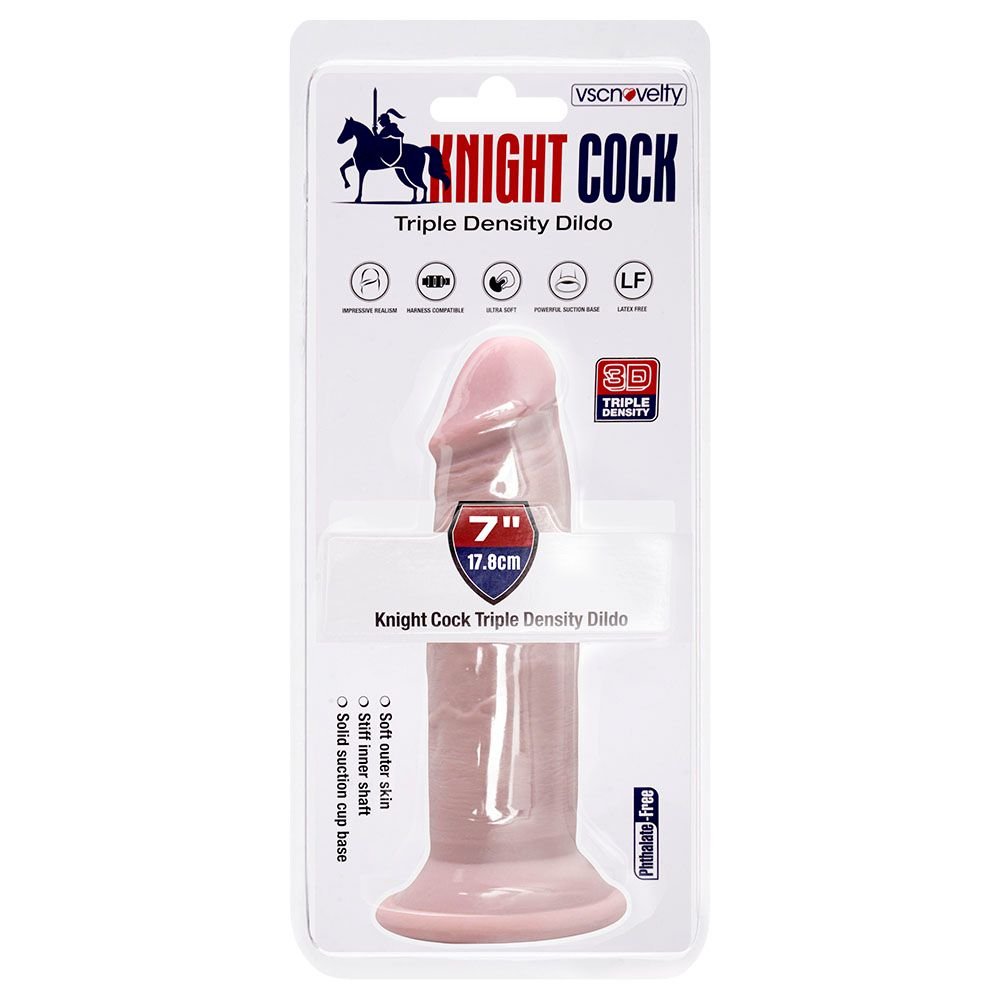 Pênis Realístico Ventosa 17,8 X 4,2cm Knight Cock Vipmix