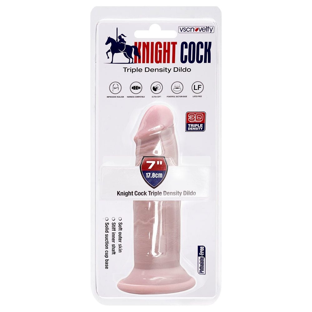 Pênis Realístico Ventosa 17,8 X 4,2cm Knight Cock Vipmix
