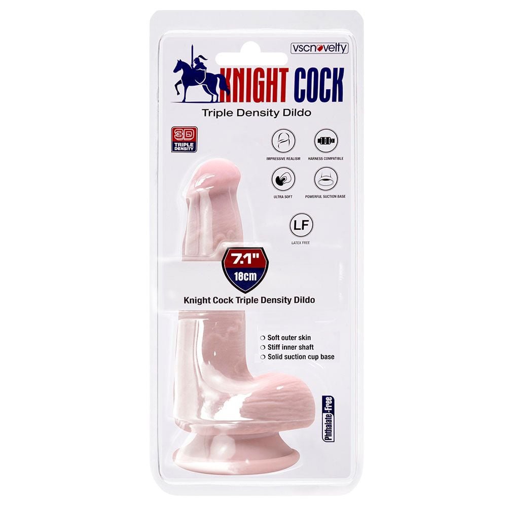 Pênis Realístico Ventosa 18 X 3,5cm Knight Cock Vipmix