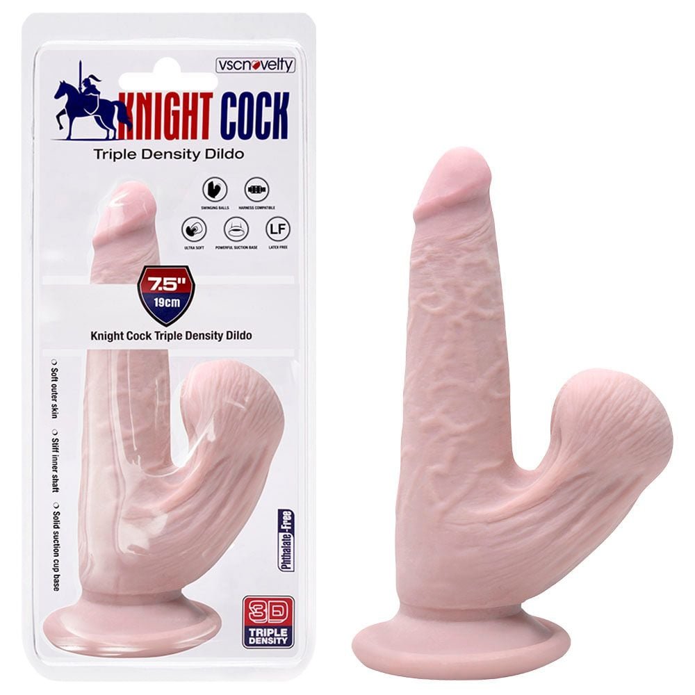 Pênis Realístico Ventosa 19 X 4cm Knight Cock Vipmix
