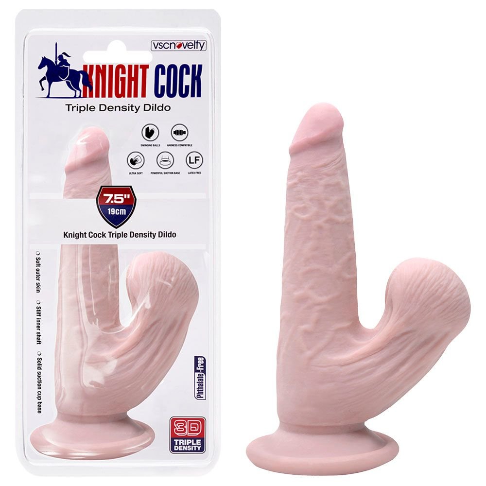 Pênis Realístico Ventosa 19 X 4cm Knight Cock Vipmix