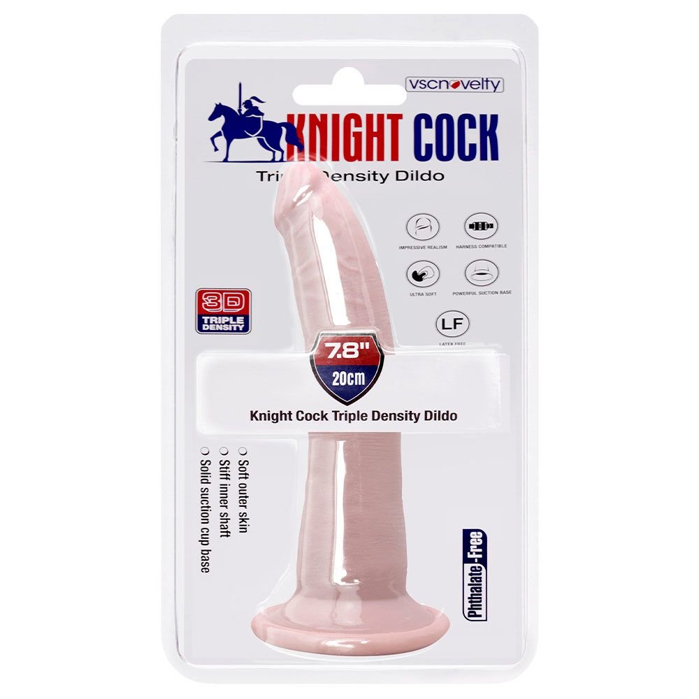 Pênis Realístico Ventosa 20 X 3,5cm Knight Cock Vipmix