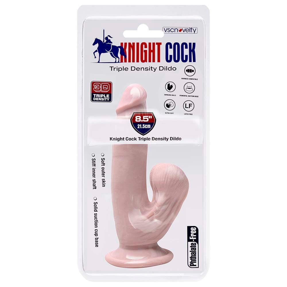 Pênis Realístico Ventosa 21,5 X 4,4cm Knight Cock Vipmix