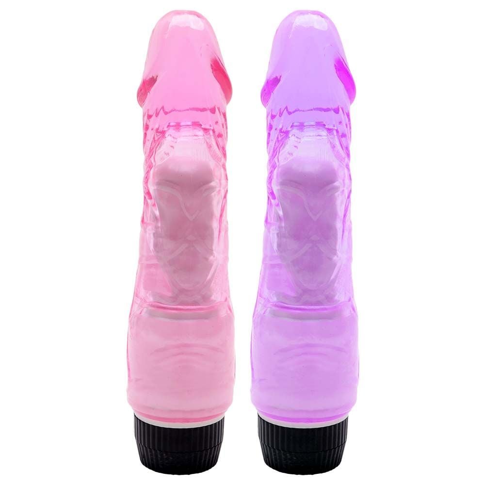 Pênis Realístico Vibrador 18,5 X 4cm Jelly Sexy Import