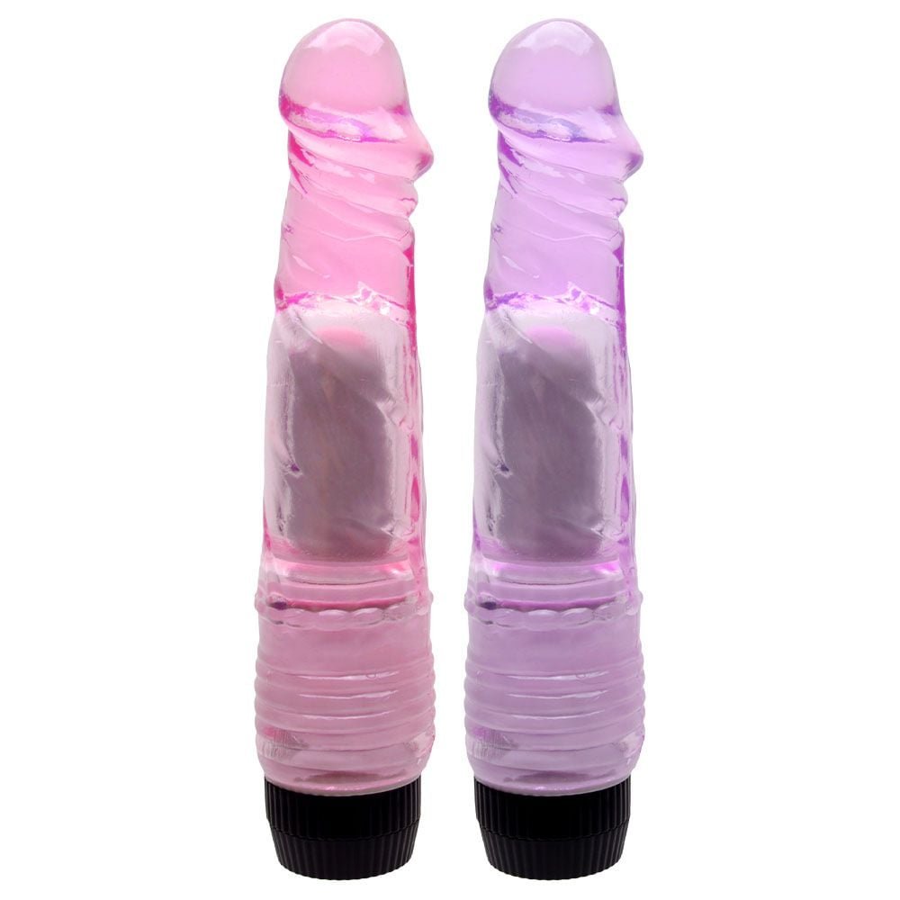 Pênis Realístico Vibrador 20 X 4cm Jelly Sexy Import