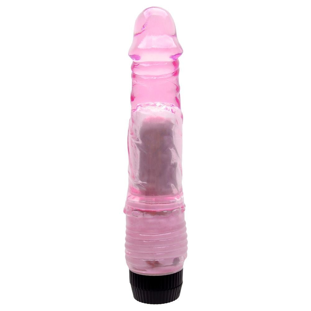 Pênis Realístico Vibrador 20 X 4cm Jelly Sexy Import