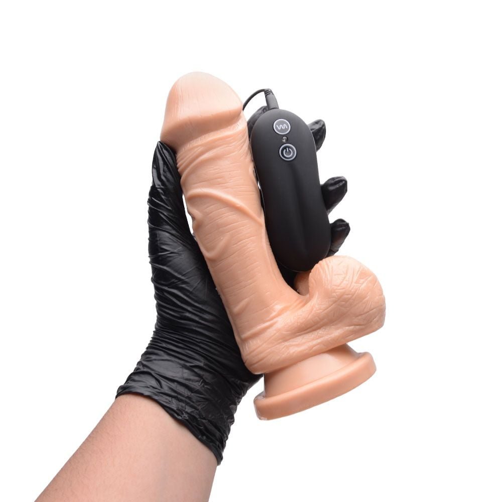 Pênis Realístico Vibrador Big Glans Dong 7 Sexy Import