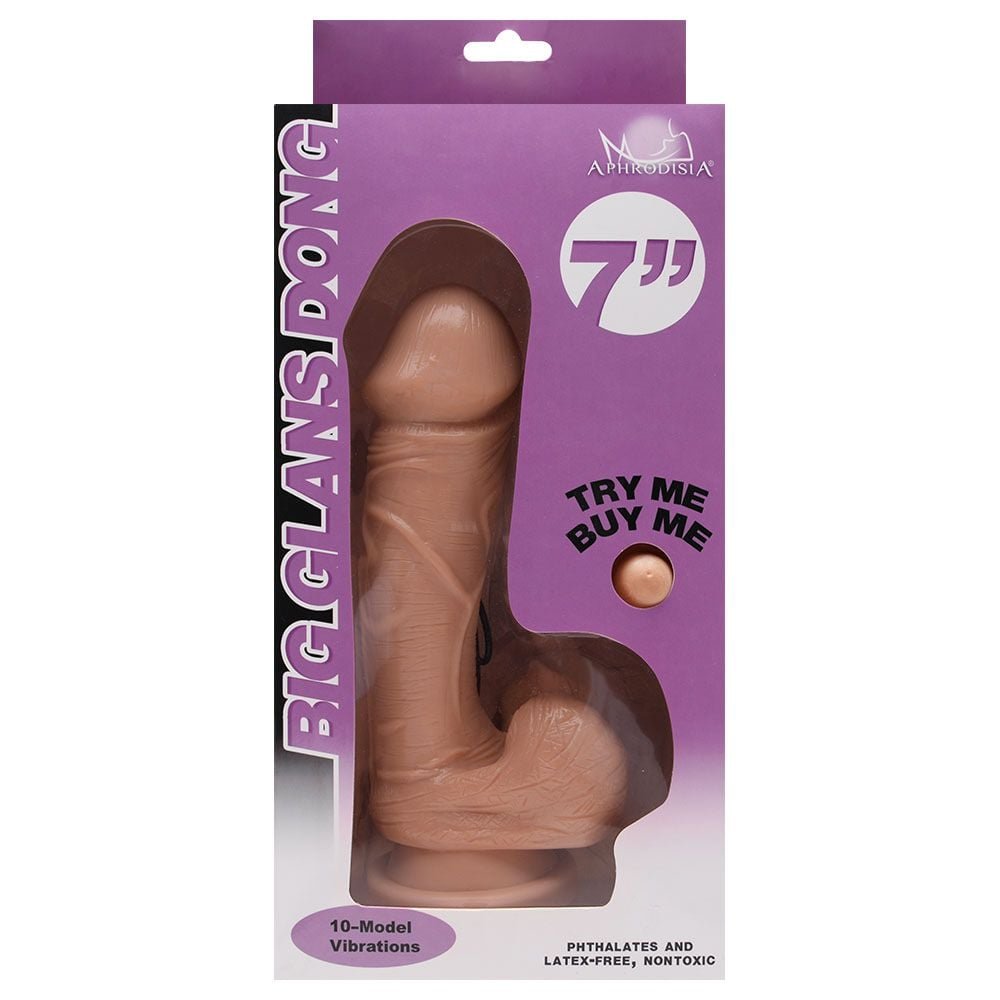 Pênis Realístico Vibrador Big Glans Dong 7 Sexy Import