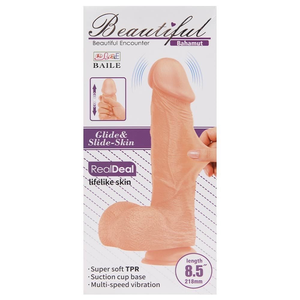 Pênis Realístico Vibrador Ventosa 21,8 X 4,3cm Vipmix