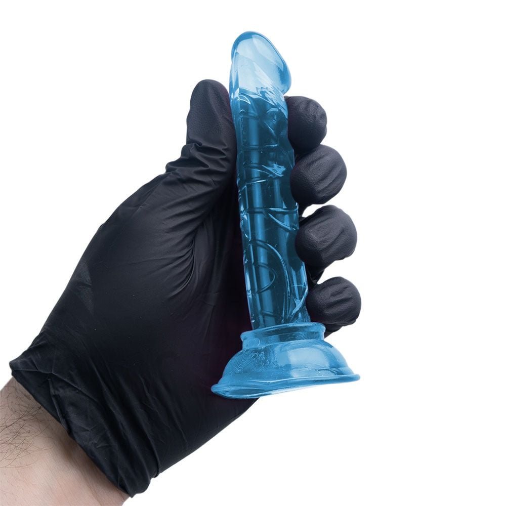 Pênis Silicone Jelly Maciço Com Ventosa 14 X 2,3cm Soulsex