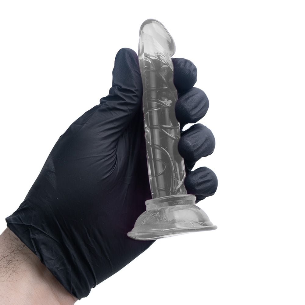 Pênis Silicone Jelly Maciço Com Ventosa 14 X 2,3cm Soulsex