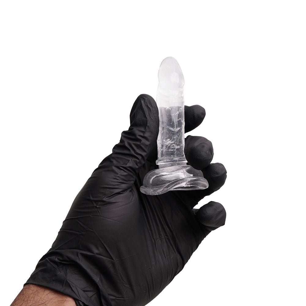 Pênis Silicone Jelly Maciço Ventosa 9 X 1,5cm Soulsex