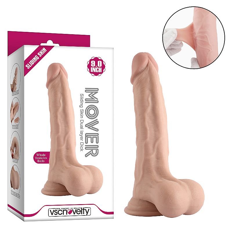 Pênis Super Realístico com Dupla Camada - MOVER 4 - 23,0 x 4,6cm
