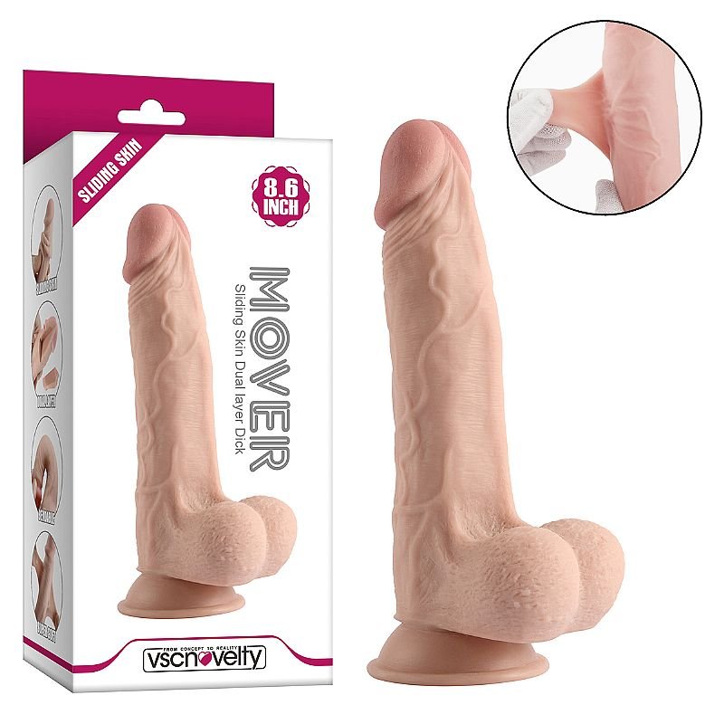 Pênis Super Realístico Dupla Camada - MOVER 2 - 21,8 x 4,4cm