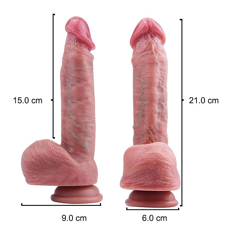 Pênis Super Realístico em Silicone Líquido - 21,0x3,8