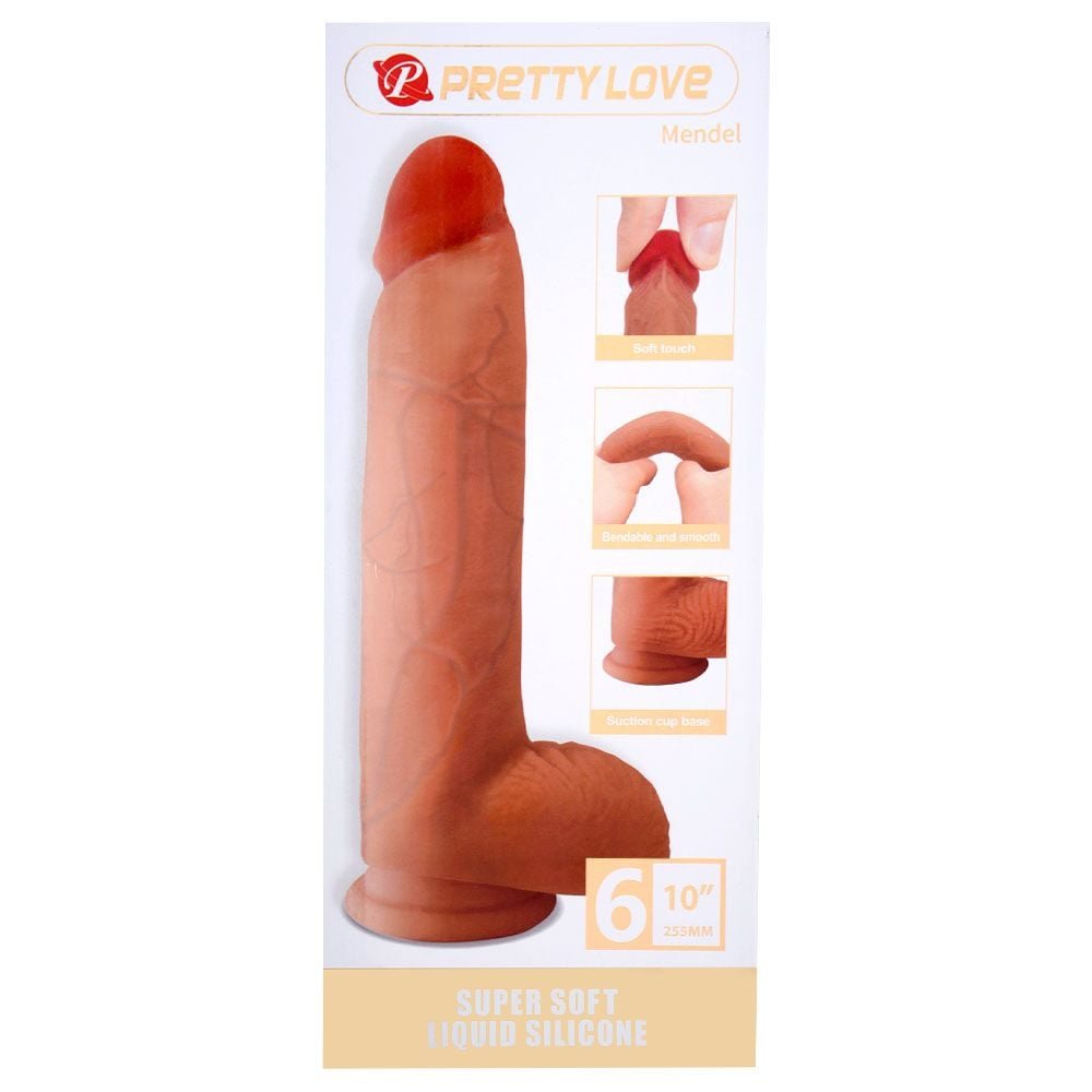 Pênis Ventosa 24,2 X 5,5cm Mendel Pretty Love Vipmix