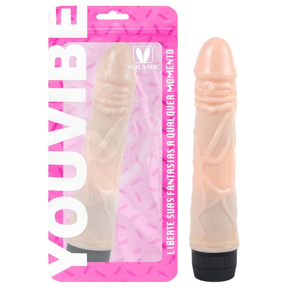 Pênis Vibrador 20 X 4cm Multivelocidade Youvibe Vipmix