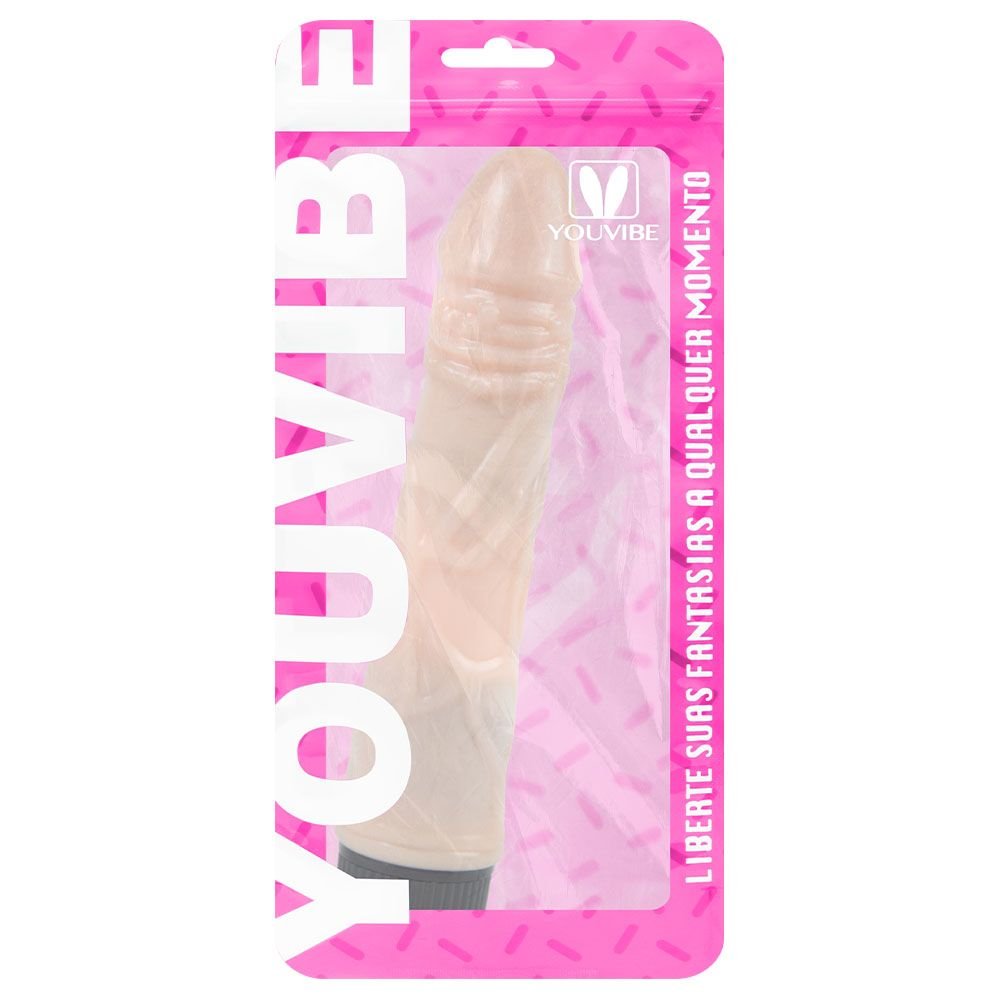 Pênis Vibrador 20 X 4cm Multivelocidade Youvibe Vipmix