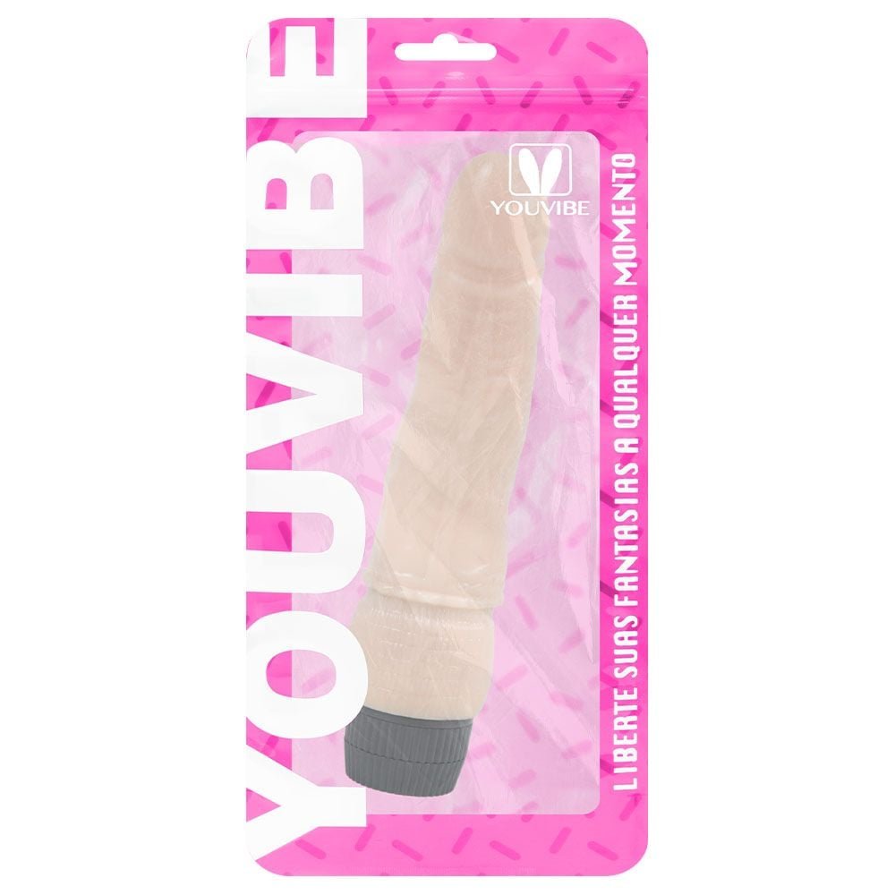 Pênis Vibrador 21 X 3,5cm Multivelocidade Vipmix
