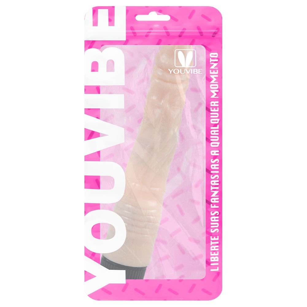 Pênis Vibrador 21 X 3,5cm Multivelocidade Youvibe Vipmix