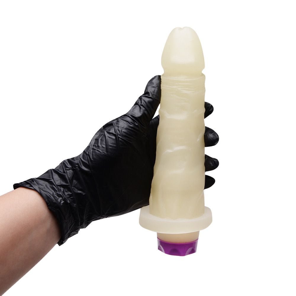 Pênis Vibrador Brilha No Escuro 16,5 X 3,6cm Pau Brasil