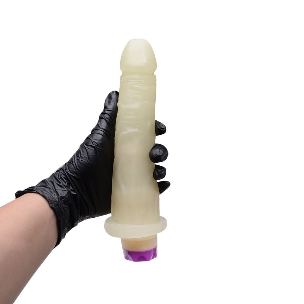 Pênis Vibrador Brilha No Escuro 19 X 3,8cm Pau Brasil