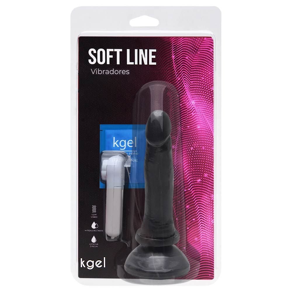 Pênis Vibrador Controle Externo 13,5 X 3,3cm Kgel