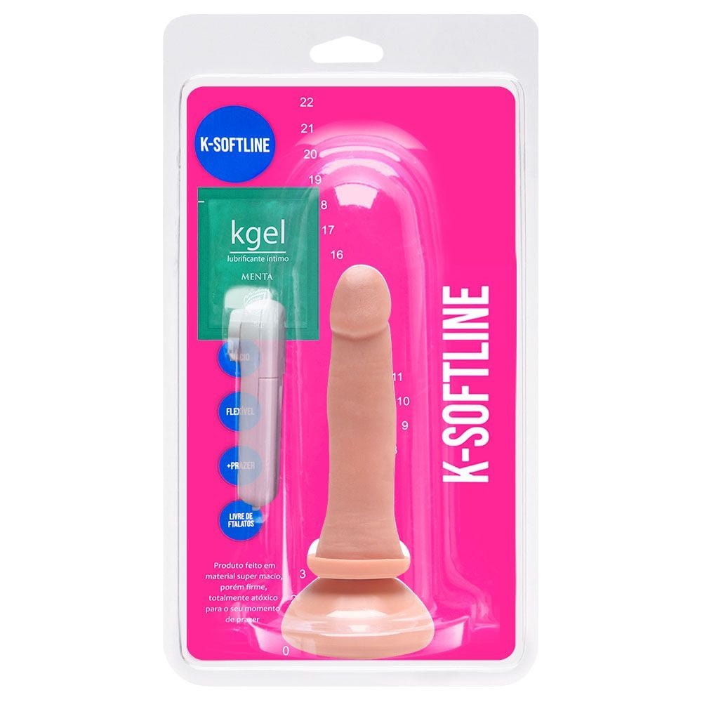 Pênis Vibrador Controle Externo 13,5 X 3,3cm Kgel