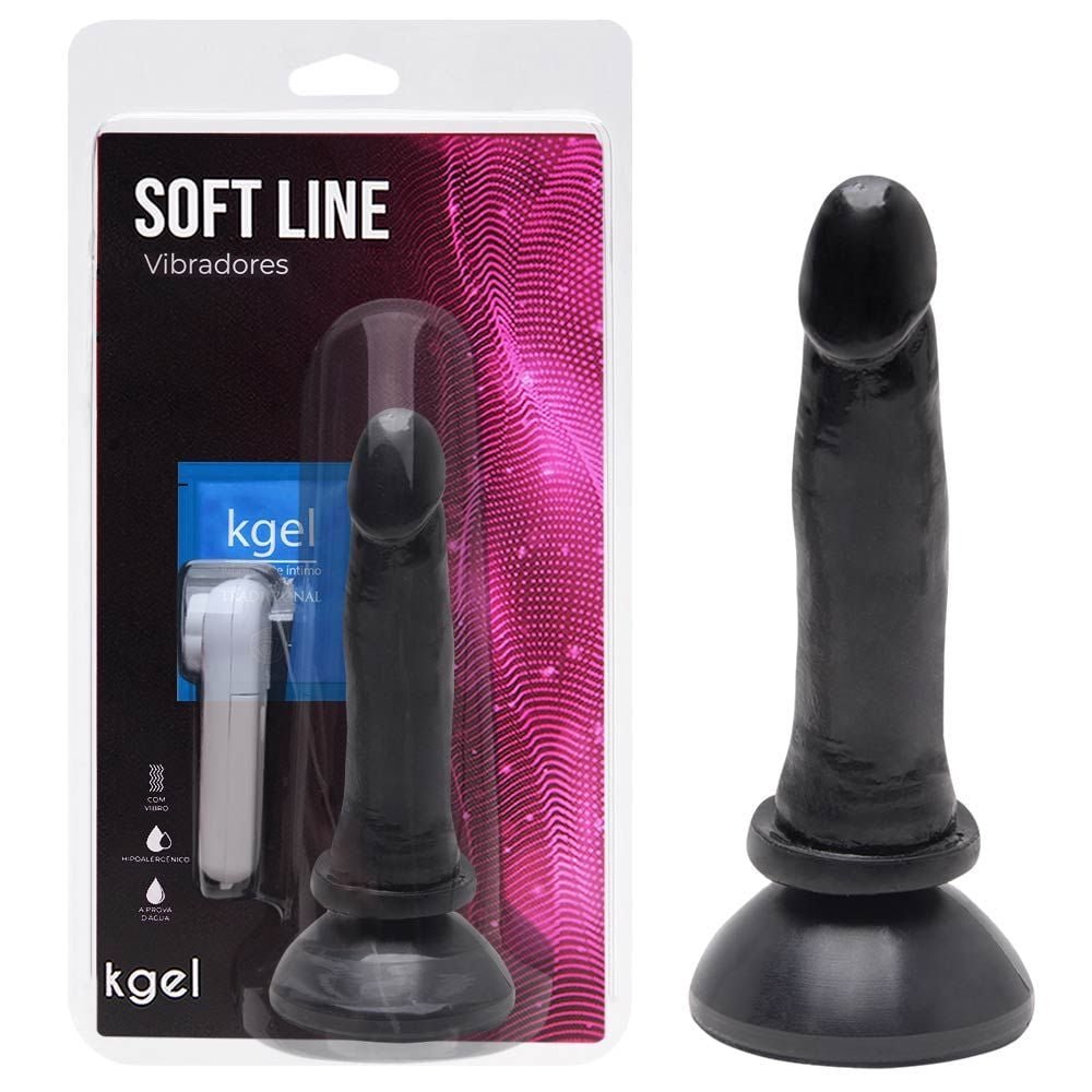 Pênis Vibrador Controle Externo 13,5 X 3,3cm Kgel